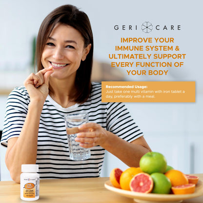 GeriCare One-Daily Multi-Vitamin & One-Daily Multi-Vitamin + Minerals Bundle – Complete Daily Nutritional Support with Essential Minerals for Energy GeriCareBuy Supplements Australia