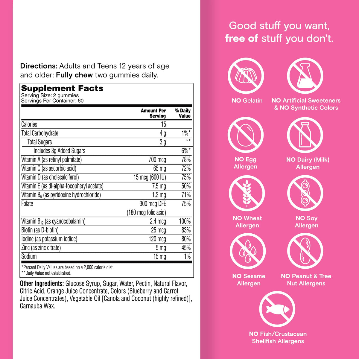 One A Day Teen Girl’s Daily Essentials Multivitamin Gummies, Teen Girl Multivitamins with Biotin, Vitamin B12 and B6, Vitamin C ONE A DAYBuy Supplements Australia