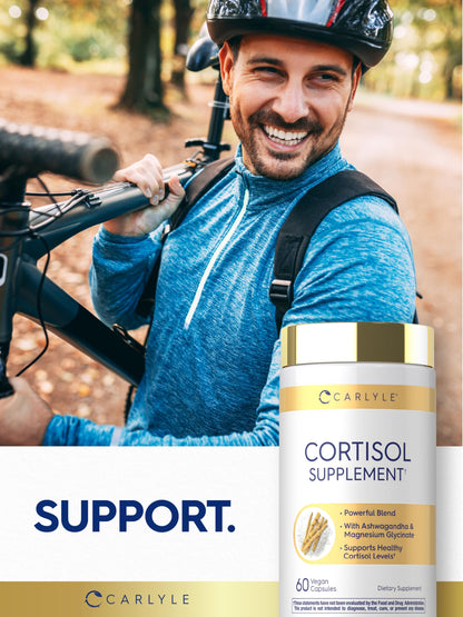 Carlyle Cortisol Supplement | 60 Vegan Capsules | Ashwagandha & Magnesium Complex | Non-GMO, Gluten Free CarlyleBuy Supplements Australia