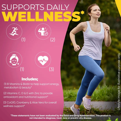 DANEEN Daily Multivitamin for Women - 36 Essential Ingredients - 90 Tablets - Vitamins for Women Multivitamin DANEEN