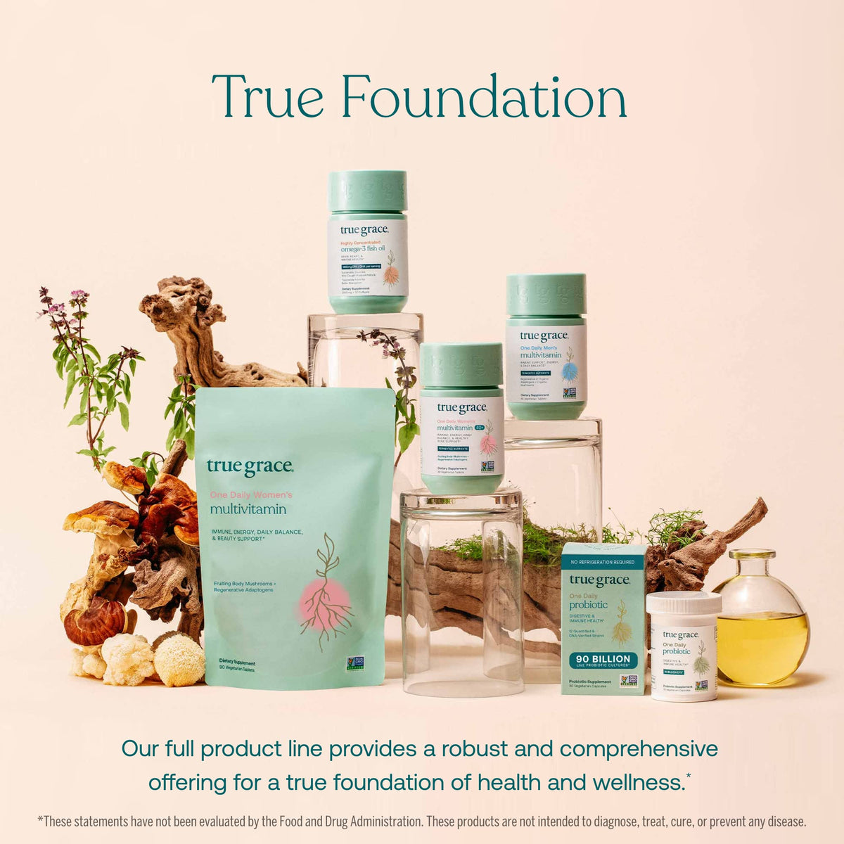True Grace One Daily Women’s Probiotic - 30 Vegetarian Capsules - Digestive, Vaginal True GraceBuy Supplements Australia