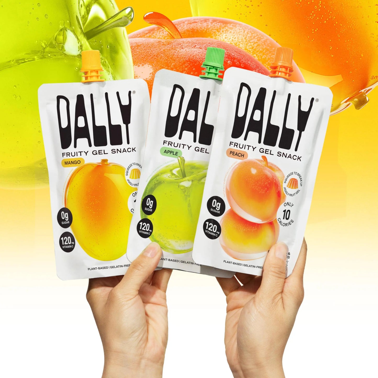 Dally Variety Pack [Mango, Peach & Apple] Drinkable Konjac Jelly 10 Pouches | 10-Calorie Keto, Gluten Free, Sugar Free Korean Fruit Snack | Prebiotics & Postbiotics for Skin, Immune, Weight Management DALLYBuy Supplements Australia