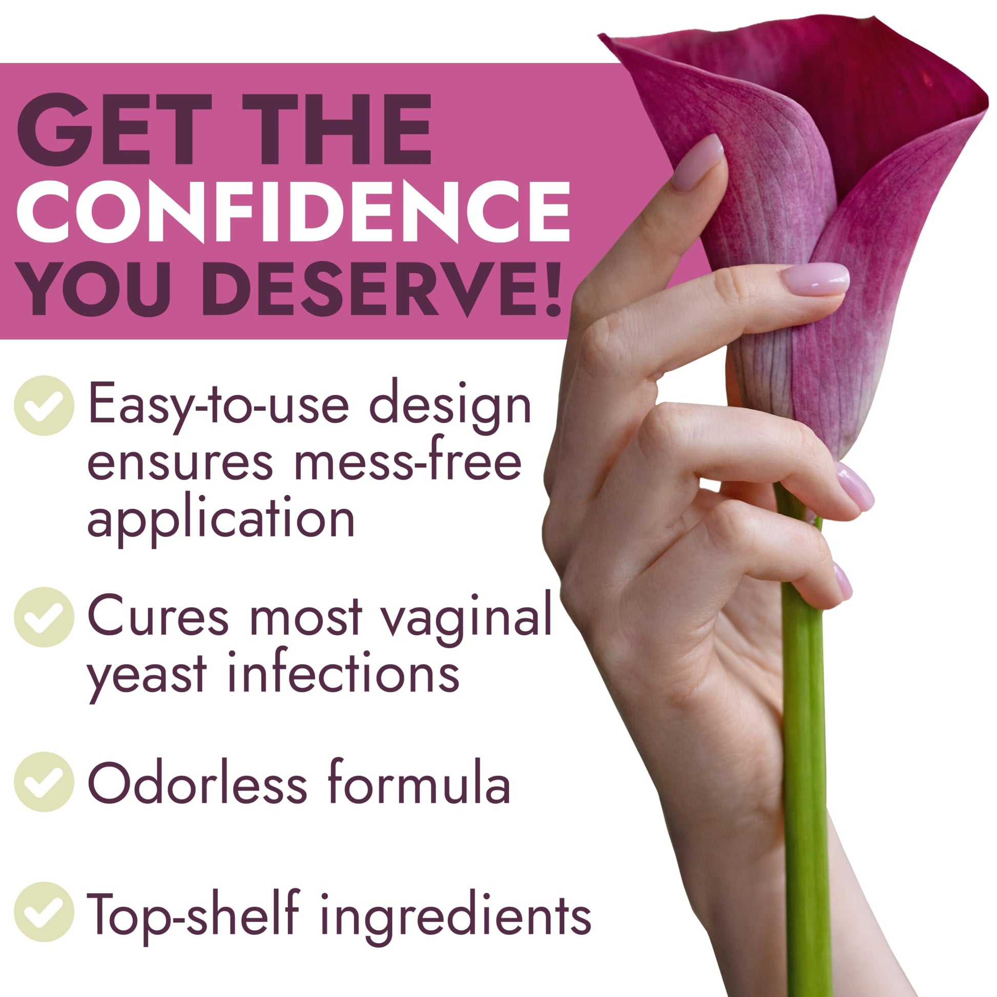 Yeast Infection Treatment for Women | Boric Acid Suppositories For Women | Helps Relieve Itching & Irritation | Vaginal Aid for Inflammation, Dryness & Watery Discharge | 12 Vaginal Suppositories Terramed Just Think ComfortBuy Supplements Australia