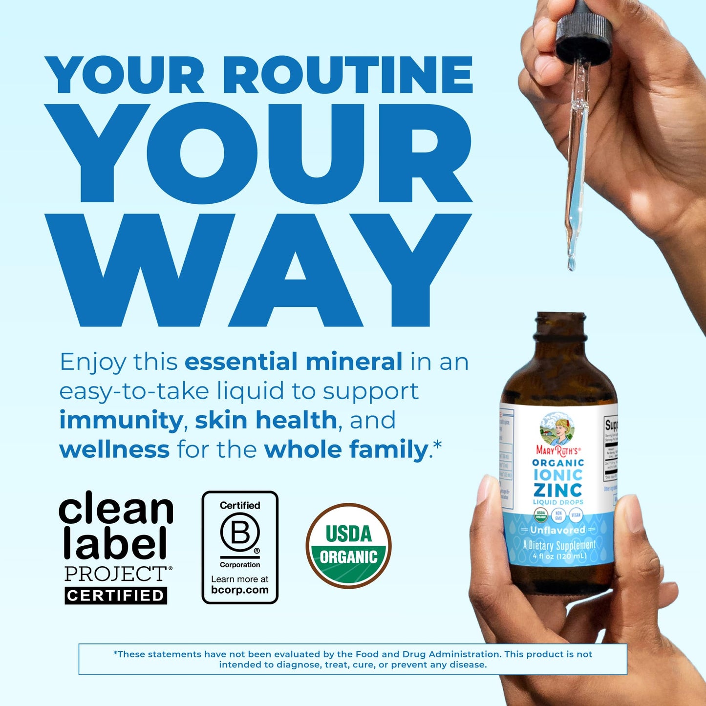 MaryRuth's Organic Liquid Zinc Supplement for Kids & Adults | Immune Support | Skin Health | Antioxidant | Cellular Metabolism | Zinc Sulfate MARYRUTH'S canada supplements