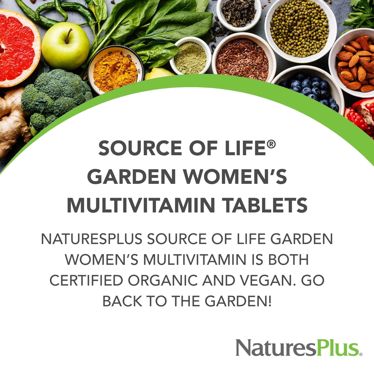 NaturesPlus Source of Life Garden Women’s Multivitamin - 90 Tablets - Supports Energy & Healthy Immune System Nature's Plus