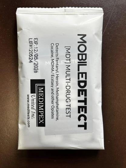 MobileDetect Pouch Residue Detection Multi-Drug Test Kit - Rapid Surface Residue Detector MobileDetect PouchBuy Supplements Australia