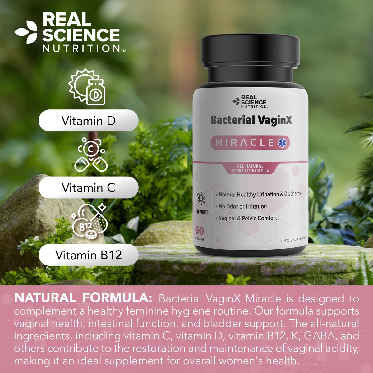 Real Science Nutrition Offers Bacterial VaginX Miracle - Nitric Oxide Enhanced Formulated Real Science NutritionBuy Supplements Australia