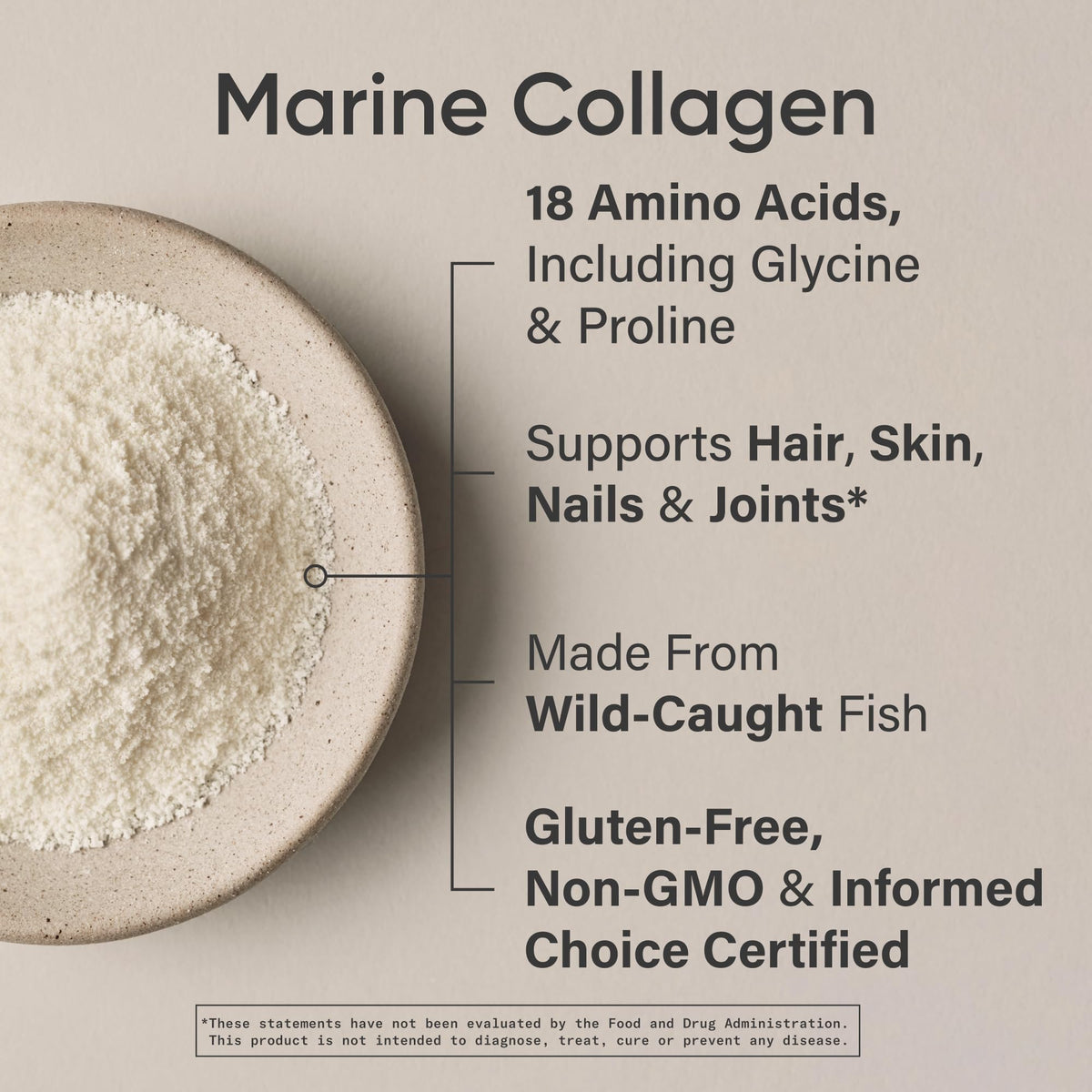 Sports Research Marine Collagen Peptides Powder - Sourced from Wild-Caught Fish, Pescatarian Friendly, Keto Certified & Non-GMO Tested