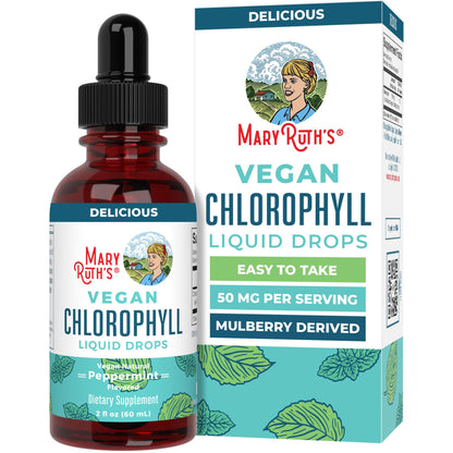 MaryRuth's Chlorophyll Liquid Drops | Clean Label Project Certified® | Vegan | Non-Diluted Liquid Chlorophyll| Mulberry Derived Supplement for Ages 14+ | Non-GMO | Delicious Minty Flavor | 2 Fl Oz MARYRUTH'SBuy Supplements Australia