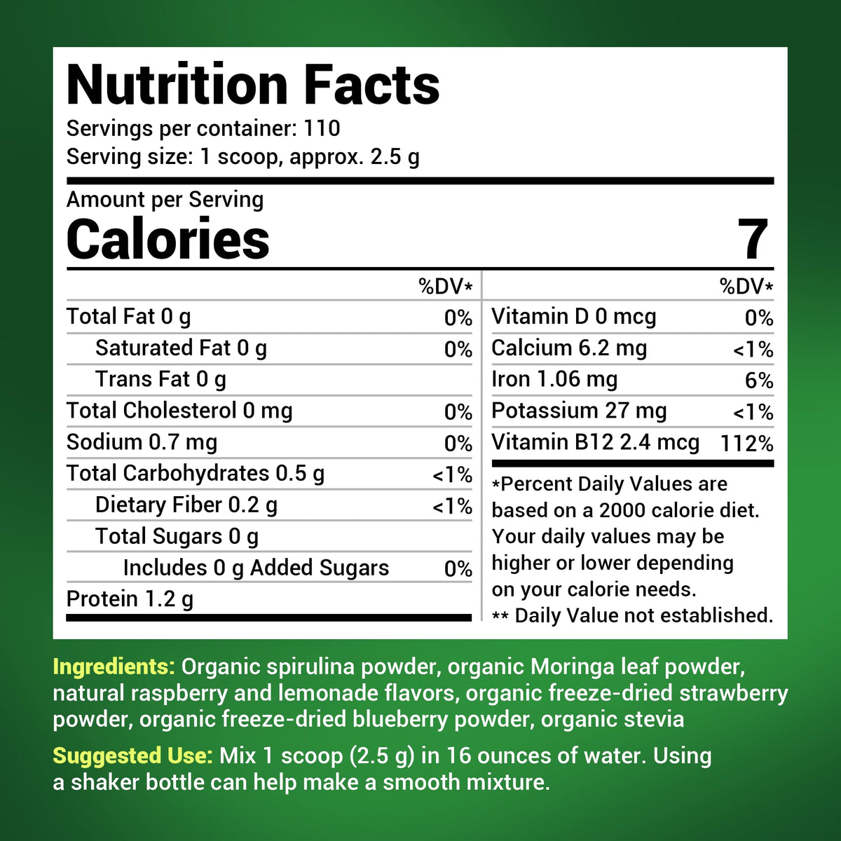 Dr. Berg's (Veggie Solution) Organic Super Greens Powder w/Spirulina - Raw Green Dr. Berg NutritionalsBuy Supplements Australia