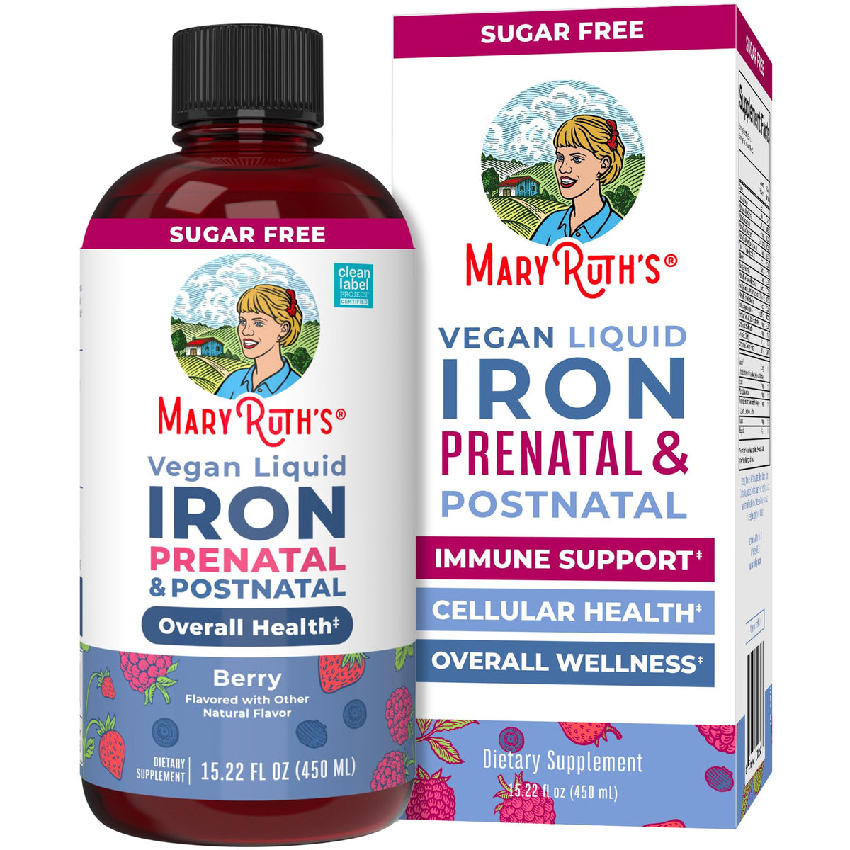 MaryRuth Organics | Liquid Iron Supplement Prenatal & Postnatal for Pregnant & Lactating | Iron Deficiency | Immune Support | Sugar/Gluten Free | Vegan | Non-GMO | 15.22 Fl Oz MARYRUTH'SBuy Supplements Australia