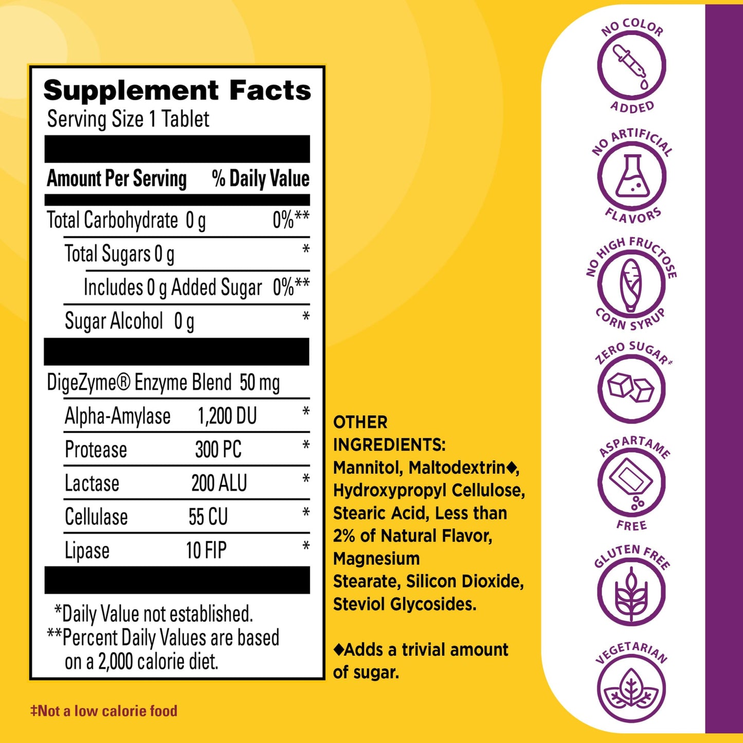 Nature Made Digestive Enzymes 5-in-1 Blend, Digestive Health Support, 90 Chewable Tablets, 30 Day Supply
