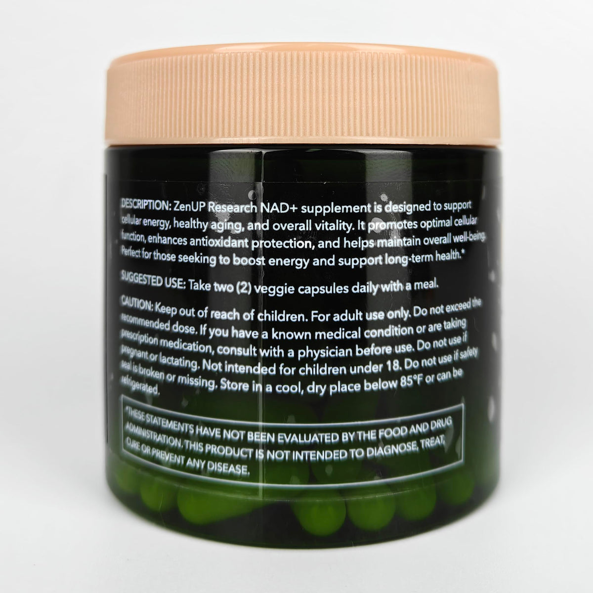 ZenUP NAD+ Supplement | 1100mg Liposomal Nicotinamide Riboside with Resveratrol & Quercetin | Anti-Aging, Cellular Energy, Mental Focus | 120 Caps ZenUPBuy Supplements Australia