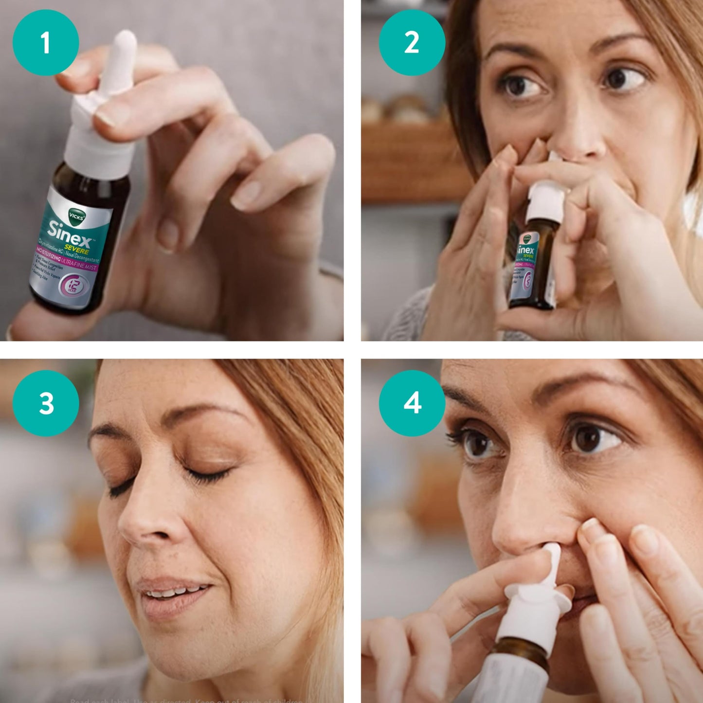 Vicks Sinex Severe Nasal Spray, Moisturizing Ultra Fine Mist with Aloe, Decongestant Medicine, Relief from Stuffy Nose Due to Cold or Allergy, Nasal Congestion & Sinus Pressure Relief, 265 Sprays x 2 Vicks buy supplements Au