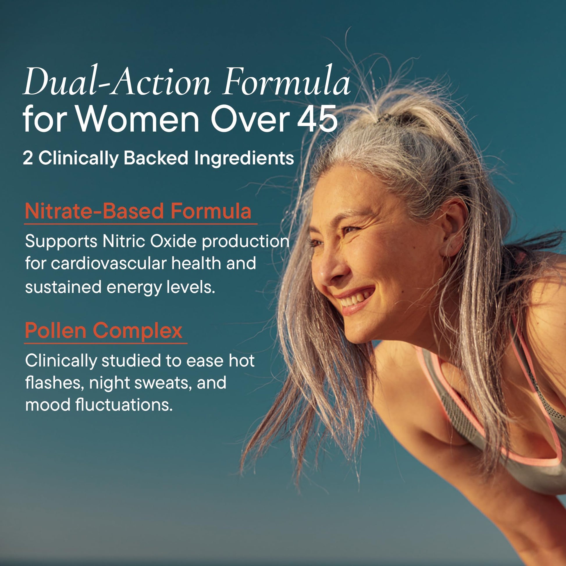 Berkeley Life Menopause and Heart Health Support Supplements - Hormone-Free Dual-Action Nitric Oxide Supplement for Menopause Symptom Relief & Healthy Blood Flow Support for Women - 60 Capsules Berkeley LifeBuy Supplements Australia