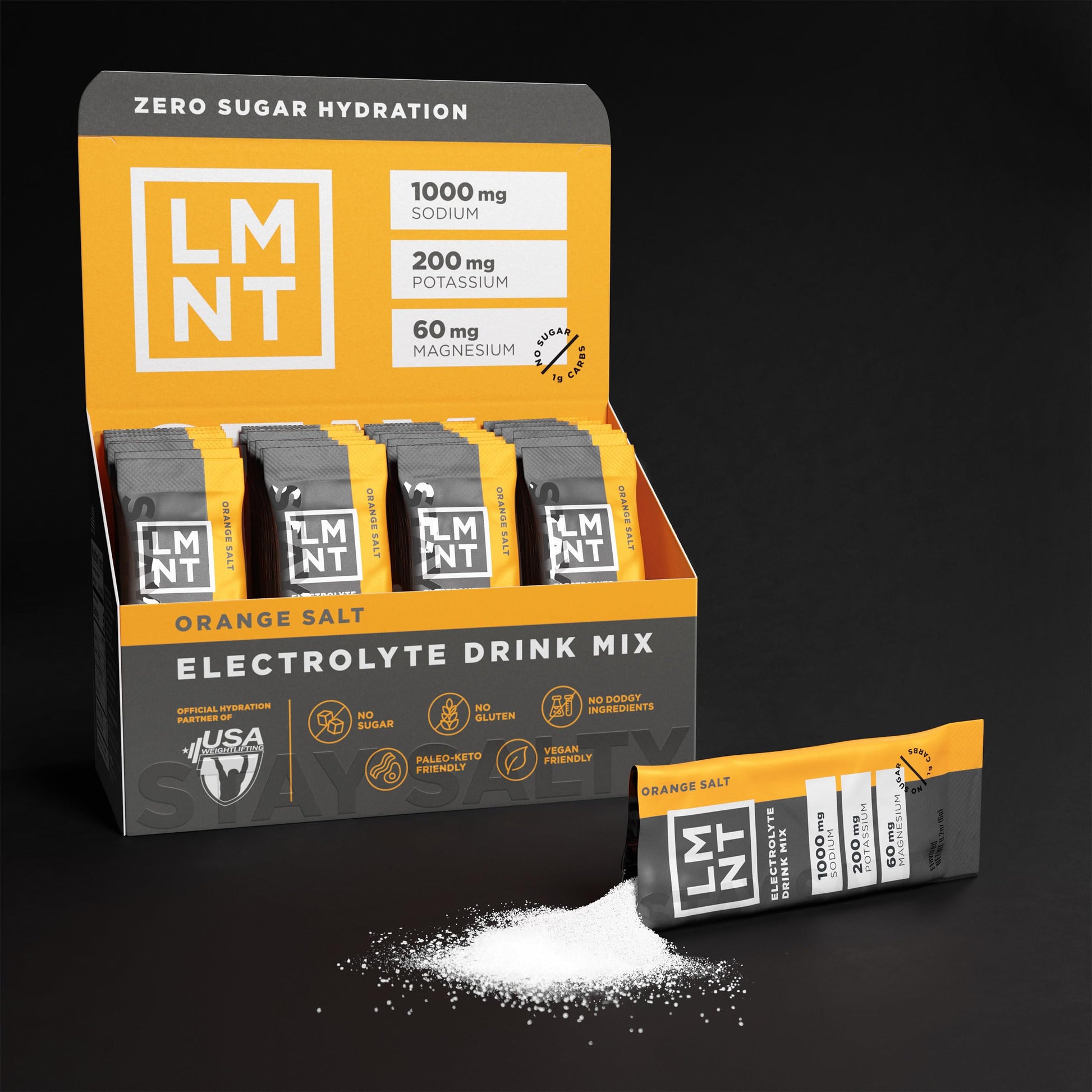 LMNT Zero Sugar Electrolytes - Orange Salt | Drink Mix | 30-Count Drink LMNTBuy Supplements Australia