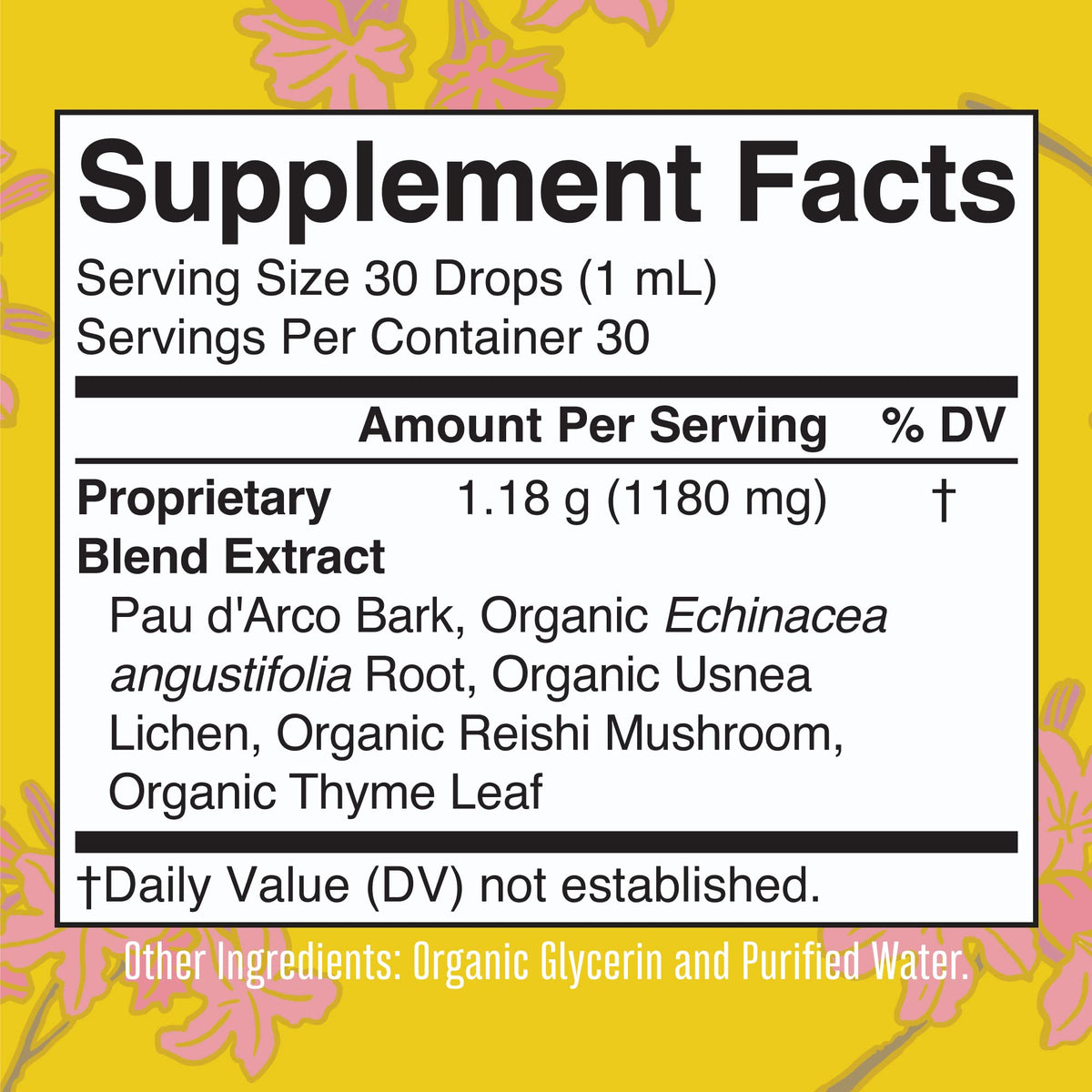 MaryRuth Organics PAU D'Arco Herbal Blend | Reishi Mushroom | Echinacea angustifolia Root | Usnea Lichen | Thyme Leaf | Vegan | Non-GMO Project Verified | Gluten Free | 30 Servings | 1 Fl Oz MARYRUTH'SBuy Supplements Australia