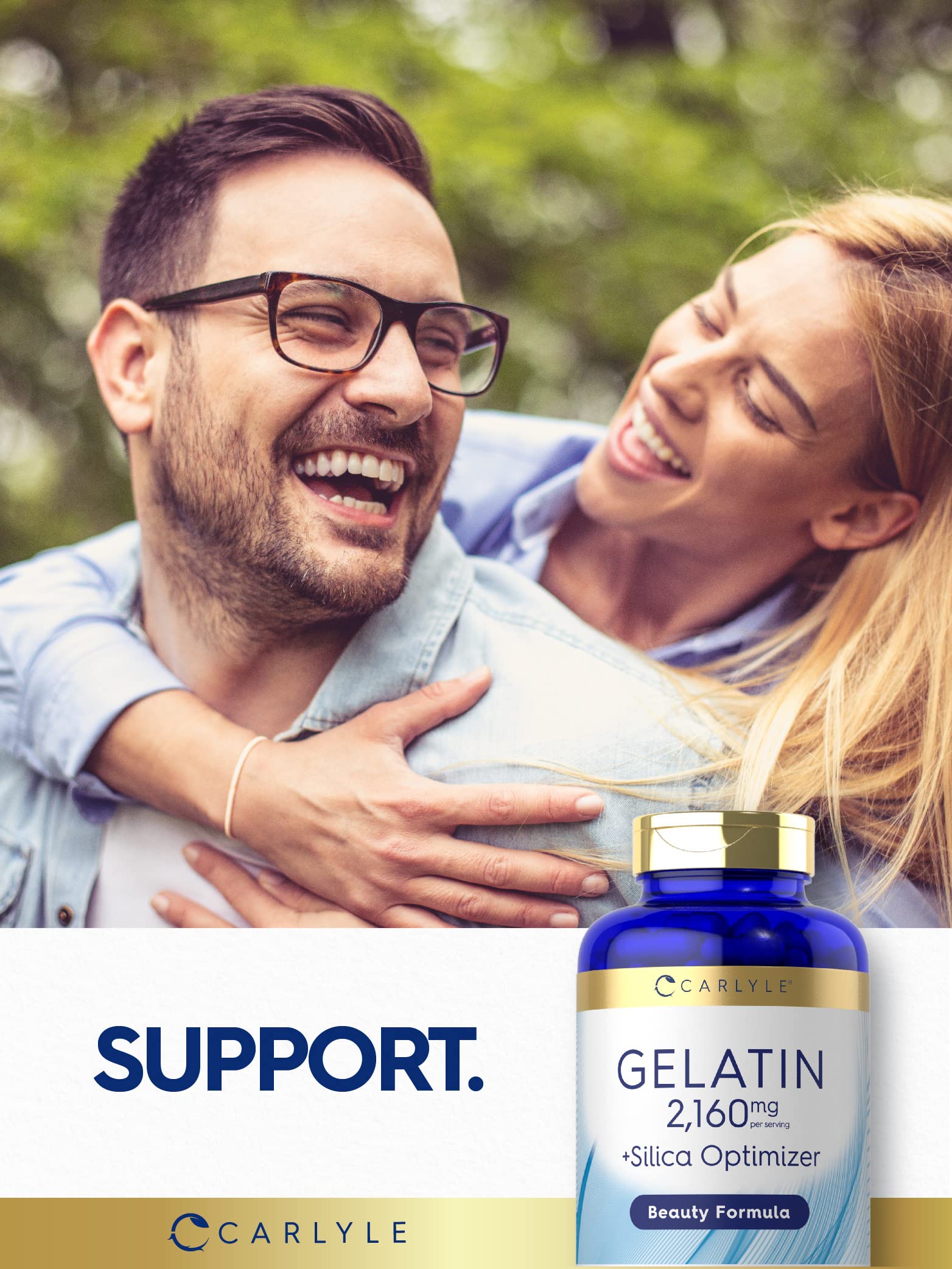 Carlyle Gelatin Capsules | 2160 mg | 250 Pills | with Silica Optimizer | Non-GMO, and Gluten Free Supplement Carlyle buy supplements Au