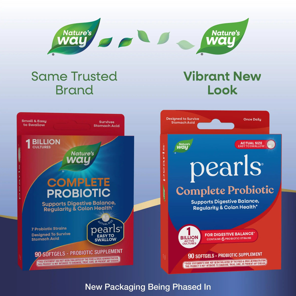 Nature's Way Probiotic Pearls Complete, 1 Billion Live Cultures, 90 Softgels Nature's WayBuy Supplements Australia