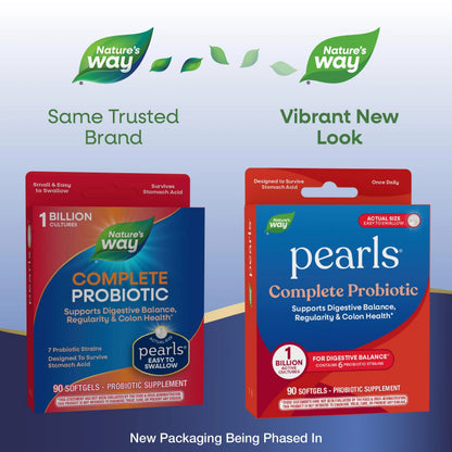 Nature's Way Probiotic Pearls Complete, 1 Billion Live Cultures, 90 Softgels Nature's WayBuy Supplements Australia