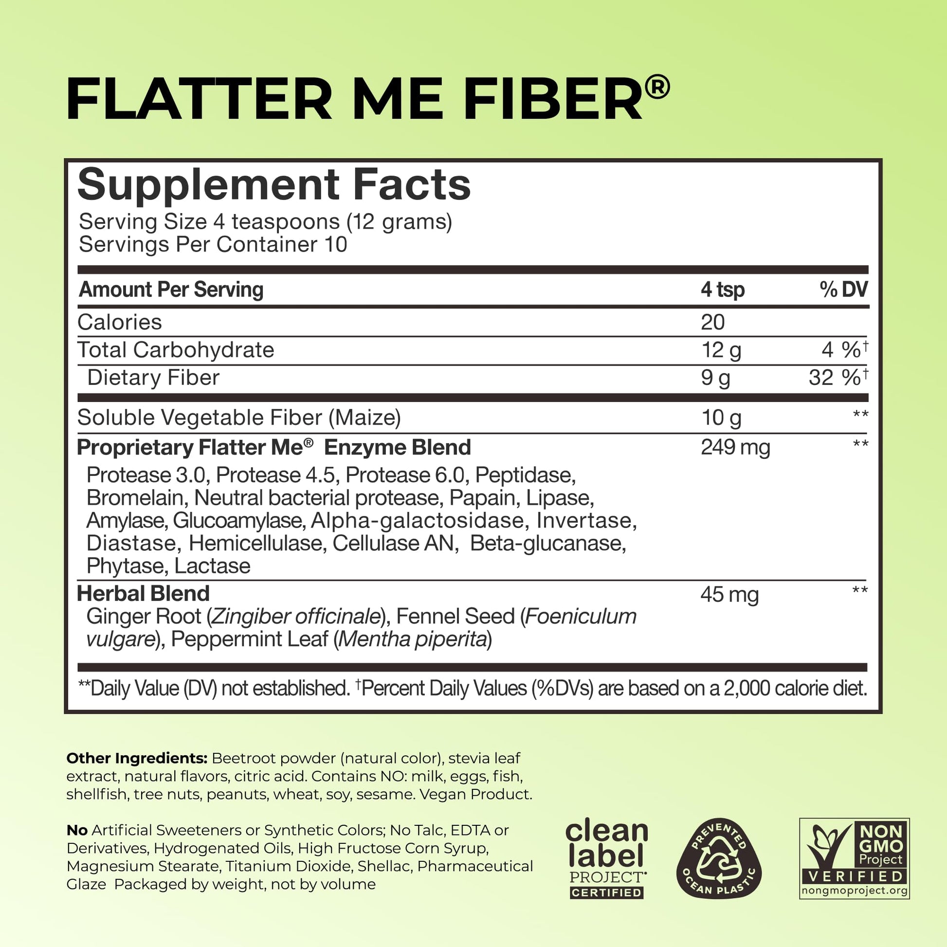 HUM Flatter Me Fiber Supplement for Women & Men, Prebiotics & Digestive Enzymes to Support Weight & Bloating, Digestive & Gut Health, Fiber Powder Drink Mix, Strawberry Lemon - 10 Servings HUMBuy Supplements Australia