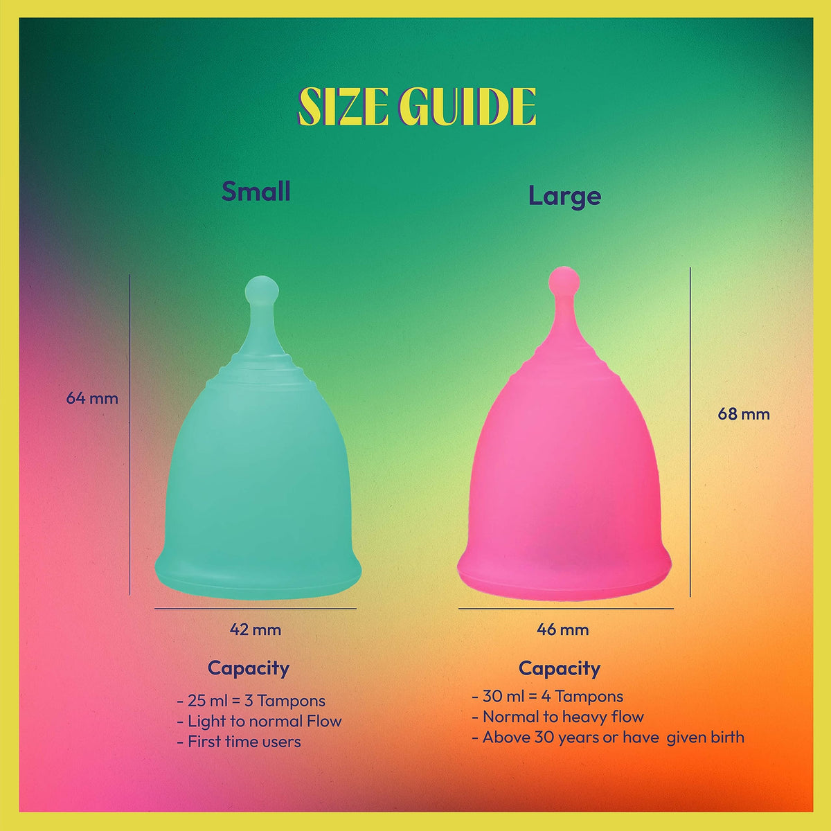 JAZZ Cup Soft Menstrual Cups – with Sterilizer Case & Cotton Pouch – Reusable, 12-Hour Protection JAZZ cupBuy Supplements Australia