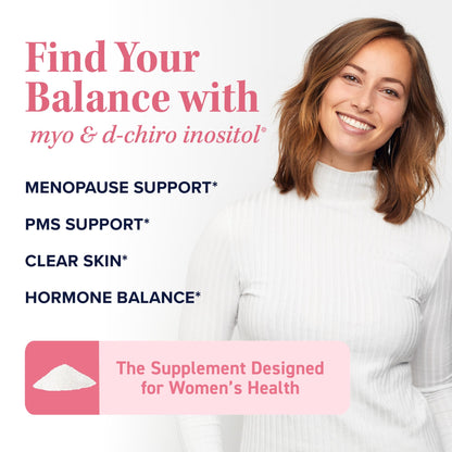 Myo-Inositol & D-Chiro Inositol Powder | Hormone Balance for Women | Ideal 40:1 Ratio | Myo 2000mg, D Chiro 50mg | Regulate Menstrual Cycle and Support Ovarian Health | 30 Servings, 2.17 oz. SMNutritionBuy Supplements Australia