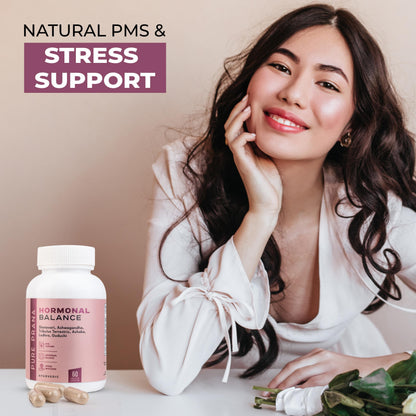 Pure Prana Ayurvedic Hormone Balance for Women - Shatavari & Ashwagandha Supplement for PMS Relief & Menstrual Support - Menopause, Perimenopause & Cortisol Support - 60 Capsules Pure PranaBuy Supplements Australia