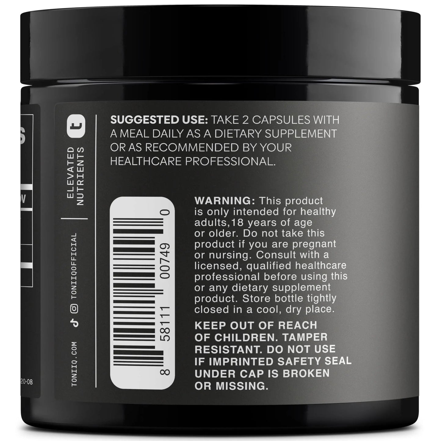 Toniiq Tribulus Terrestris for Men - Ultra High Potency 25:1 Extract with 95% Saponins - 1300mg Pure & Concentrated Formula - Third-Party Lab Tested for Purity & Quality - 120 Capsules Toniiq buy supplements Au