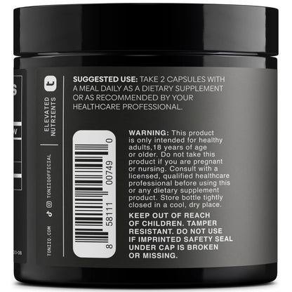 Toniiq Tribulus Terrestris for Men - Ultra High Potency 25:1 Extract with 95% Saponins - 1300mg Pure & Concentrated Formula - Third-Party Lab Tested for Purity & Quality - 120 Capsules Toniiq buy supplements Au