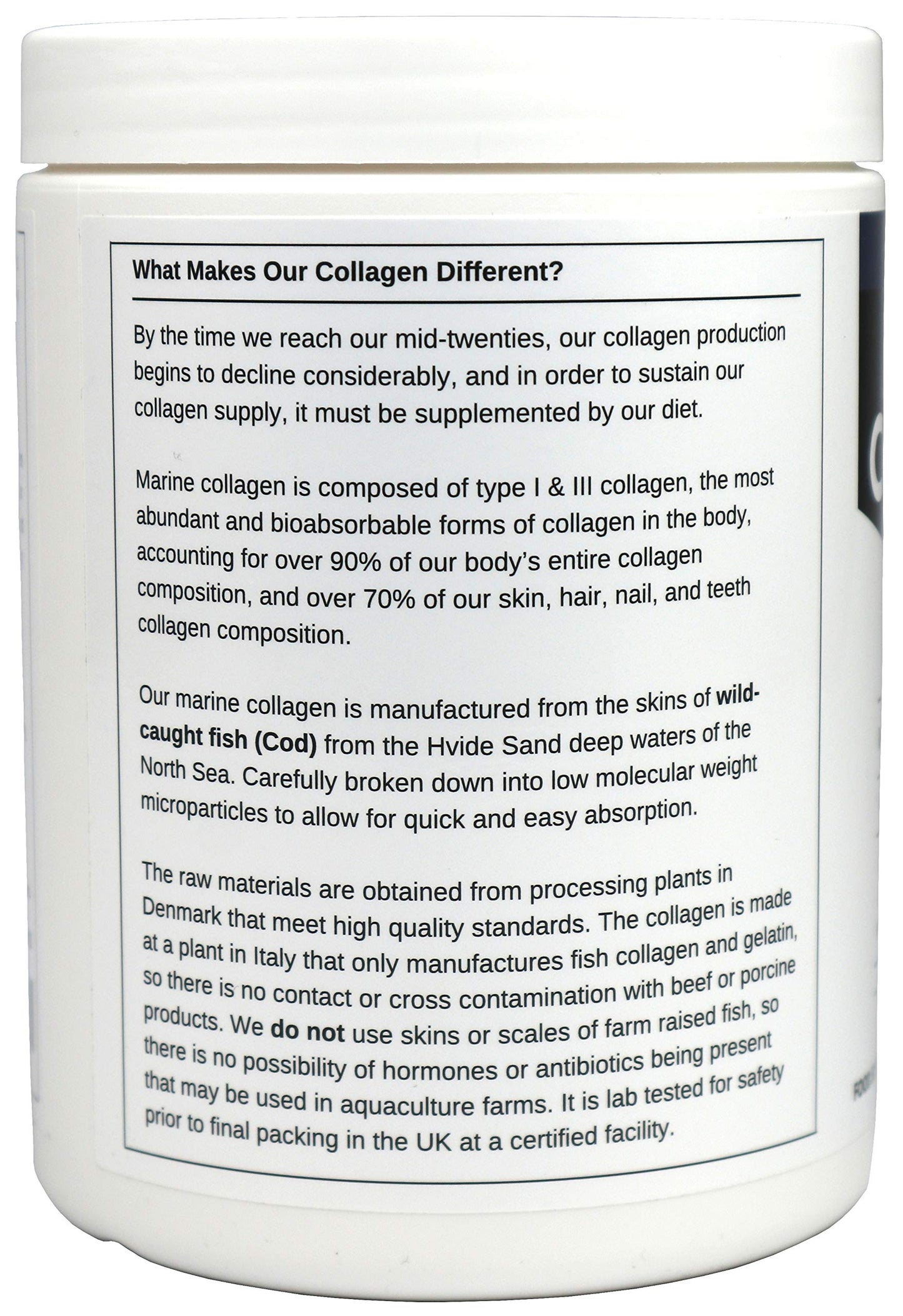 Marine Collagen Peptides (400g) | Hydrolysed from Wild Caught North SEA Cod Miracle GreensBuy Supplements Australia