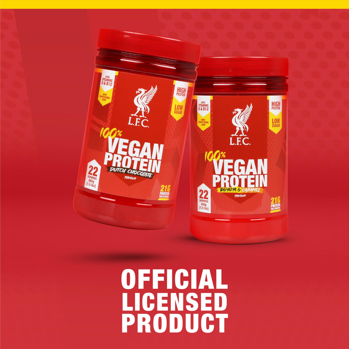 LFC Vegan Protein Powder Banana Caramel Flavour 680g 100% Vegan Protein Powder 21g High Protein, Vector ConsumerBuy Supplements Australia