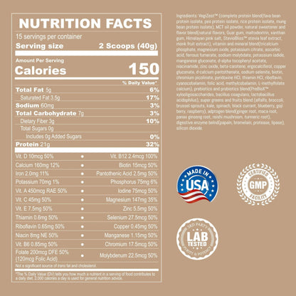 UpNourish Vanilla Cookie Vegan Protein Powder 54 Superfoods Powder,1.5 Billion CFU Probiotics 21g Plant Based Protein,No Sugar No Dairy No GMO Dairy Free,Meal Replacement Shake Keto-Friendly Low-Carb Diet,15 Servings UpNourish buy supplements Au