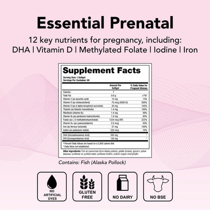 Theralogix TheraNatal One Prenatal Vitamin - 90-Day Supply - Prenatal Multivitamin TheralogixBuy Supplements Australia