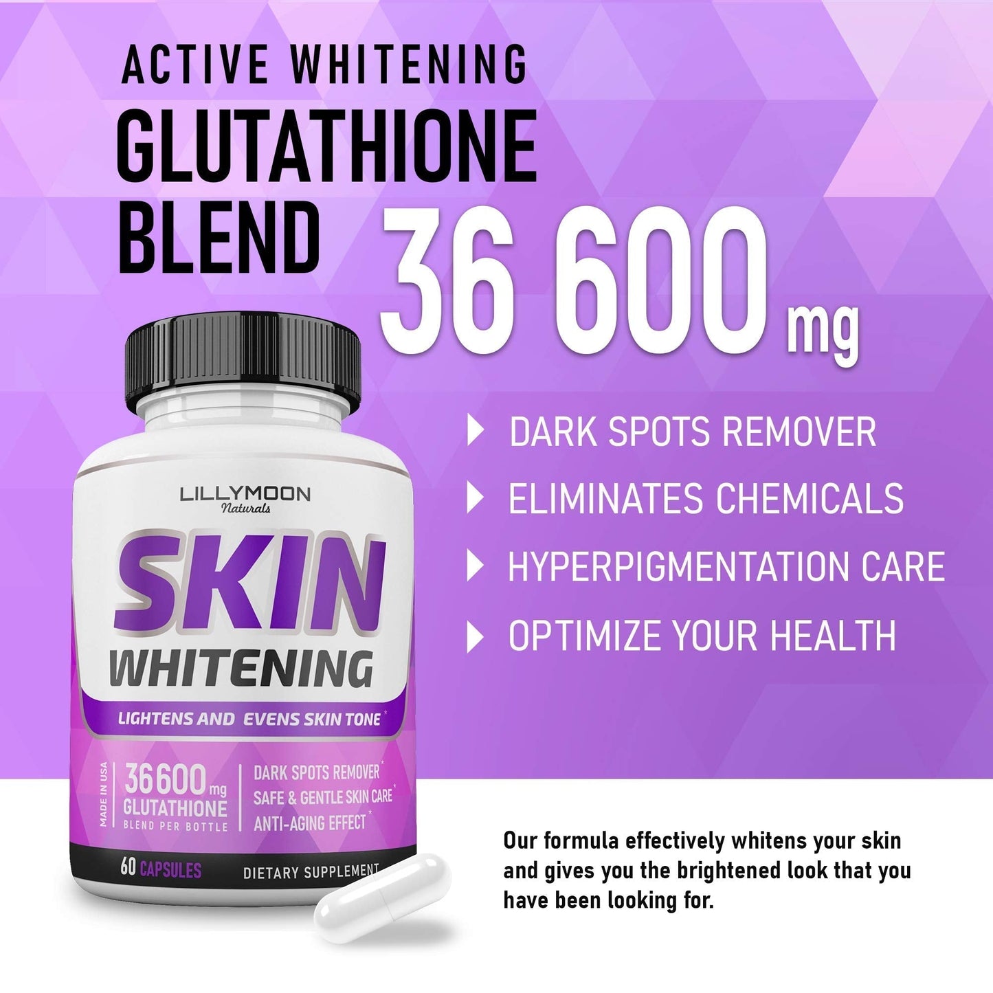 LILYMOON Glutathione Whitening Pills Skin Lightening Pills - Skin Whitening Formula LILYMOONBuy Supplements Australia