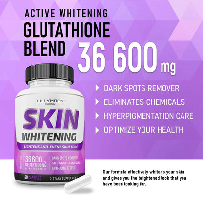 LILYMOON Glutathione Whitening Pills Skin Lightening Pills - Skin Whitening Formula LILYMOONBuy Supplements Australia