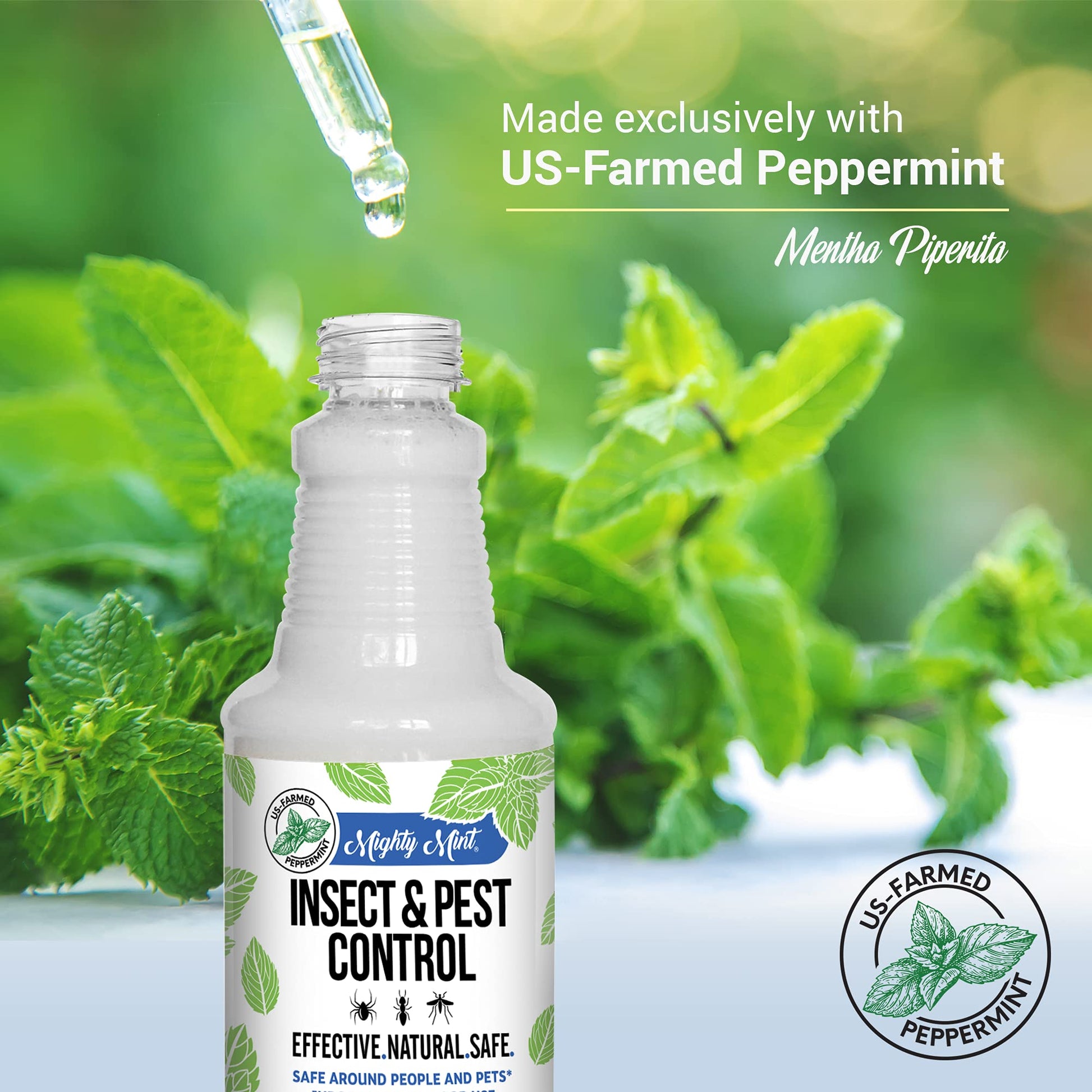 Mighty Mint 16 oz Peppermint Oil Insect & Pest Spray - for Spiders, Ants Mighty MintBuy Supplements Australia