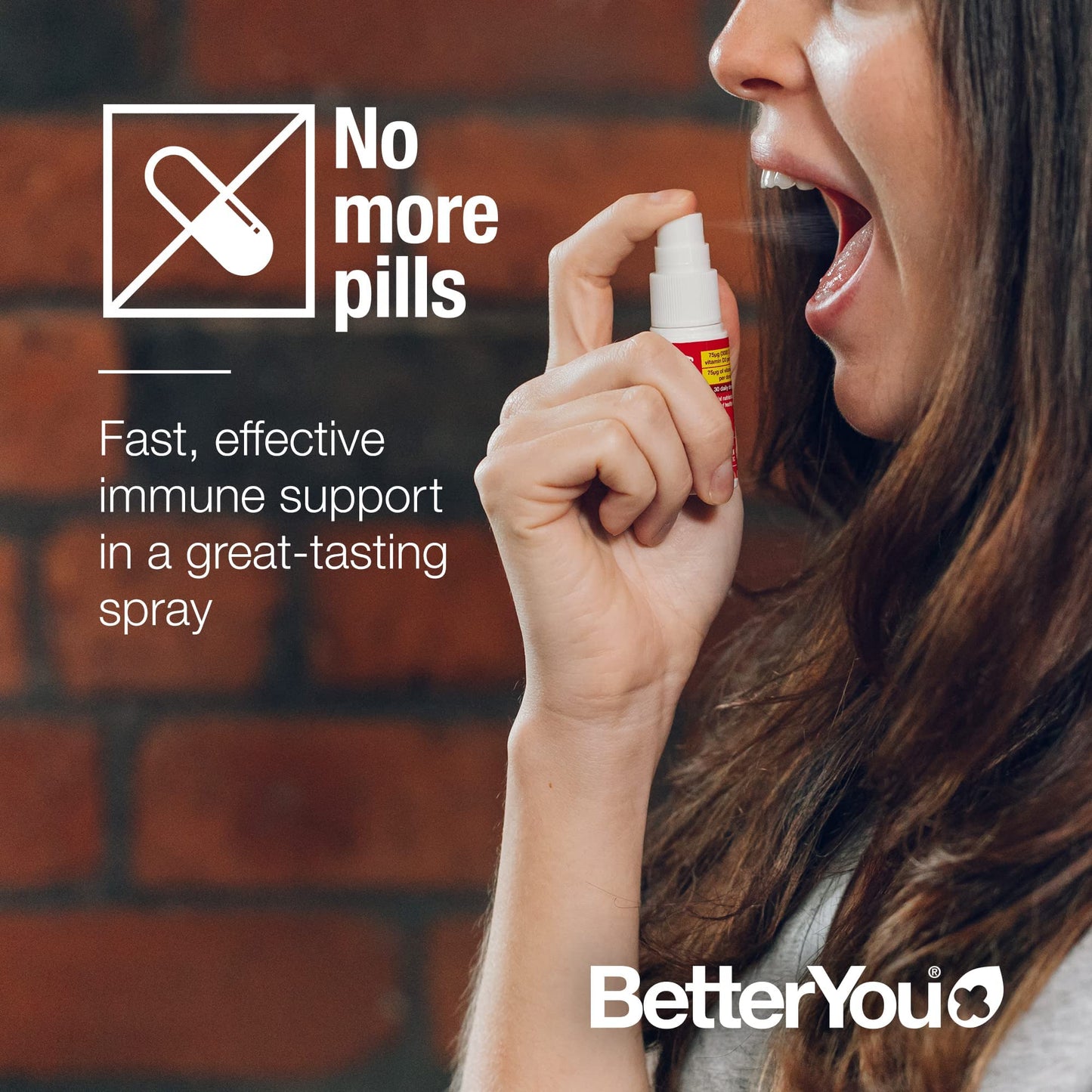 BetterYou D3000 + Vitamin D + K2 Spray 12ml BetterYouBuy Supplements Australia