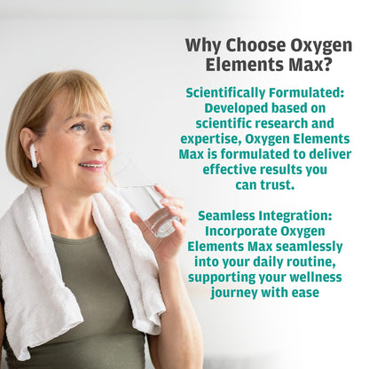 GHT Oxygen Elements Max Liquid Oxygen Drops in 1 Ounce Bottle, Portable Supplement - Bolster Endurance and Stamina, Cleanse Cells (2 Pack) ght Global Health TraxBuy Supplements Australia