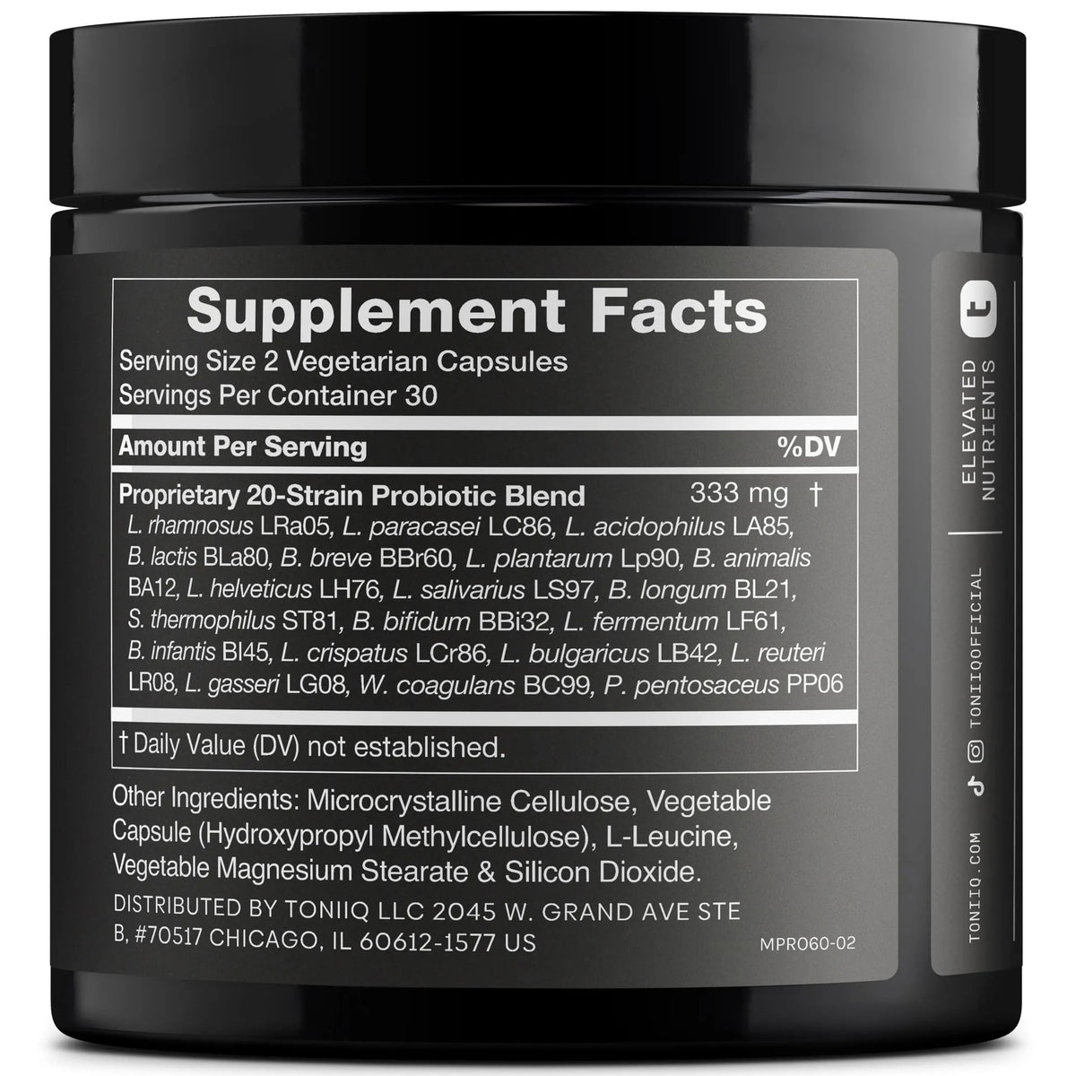 Toniiq Mens Probiotic with 20 Verified Strains – 200 Bilion CFU + 200mg FOS Prebiotic – Mens Probiotics for Gut Health - Cold-Chain & Delayed-Release – Lab-Tested Synbiotic Formula Toniiq buy supplements Au