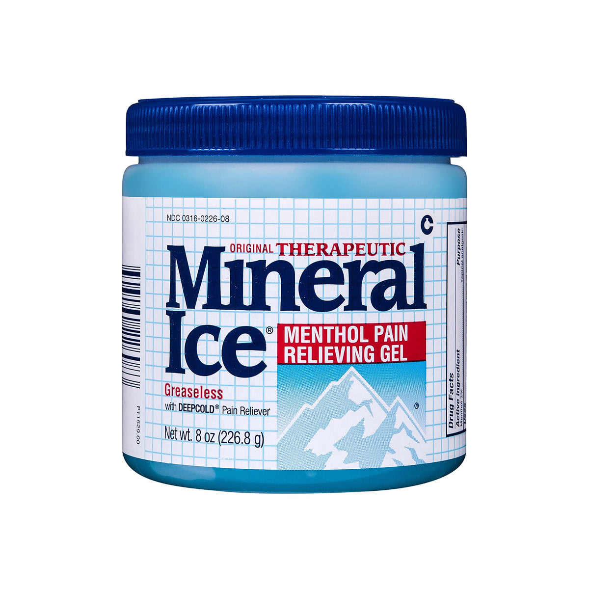 Mineral Ice Original Therapeutic Menthol Pain Relief Gel. Greaseless with "Deepcold" Pain Reliever. Provides Cooling & Penetrating Relief for Arthritis, Simple Backache, Strains & Sprains (8 Ounce) Mineral Ice buy supplements Au