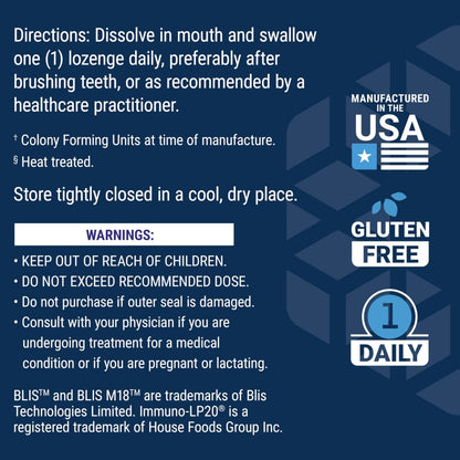 Life Extension FLORASSIST® Probiotic Oral Hygiene, Oral probiotic for Teeth and Gums, pH Levels, Dental Hygiene, Immune Support, BLIS M18™, Once Daily, Gluten Free, Vegetarian, 30 lozenges Life ExtensionBuy Supplements Australia