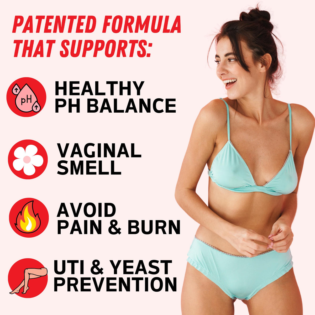 Purely Pink Prebiotic Probiotic Blend for Vaginal Health - Promote pH Balance, Healthy Flora and Odor Peach PerfectBuy Supplements Australia