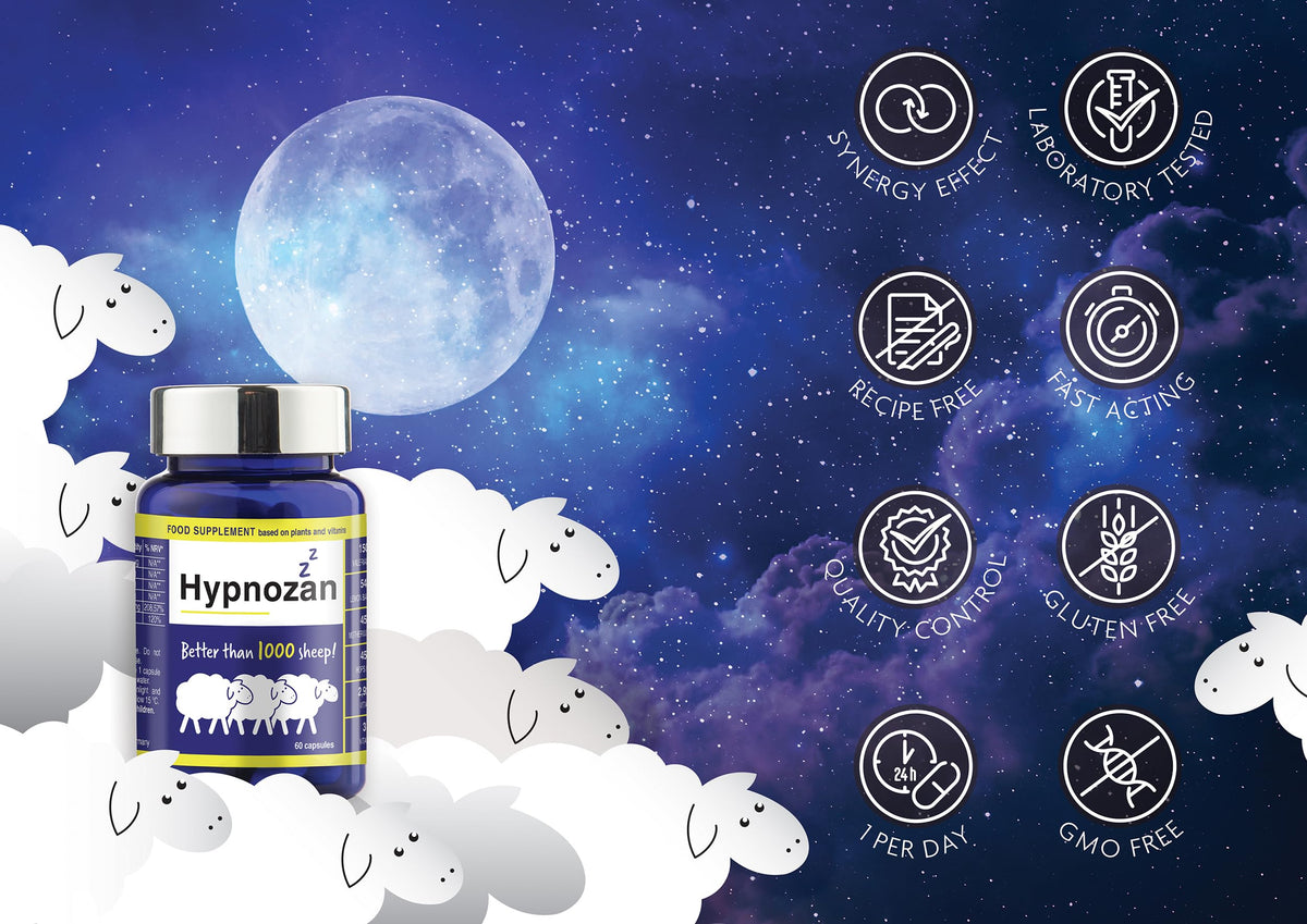 Hypnozan. 60 Easy Nights in Every Pack - 60 Capsules, Just One Before Bed. Natural Vox pharmaceuticaBuy Supplements Australia
