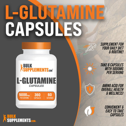 BULKSUPPLEMENTS.COM L-Glutamine Capsules - Glutamine Supplement, L Glutamine BULKSUPPLEMENTS.COMBuy Supplements Australia