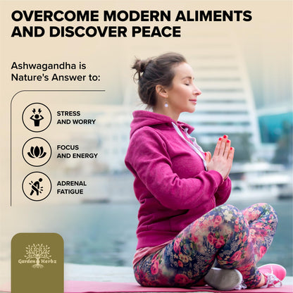 Garden of Herbz Organic Ashwagandha Root & Irish Sea Moss – 3,600 mg Ashwagandha Supplement with Black Seed Oil, & Burdock Root – Herbal Supplement for Energy, Calm, Mood, & Wellness, 120 Caps Garden of HerbzBuy Supplements Australia