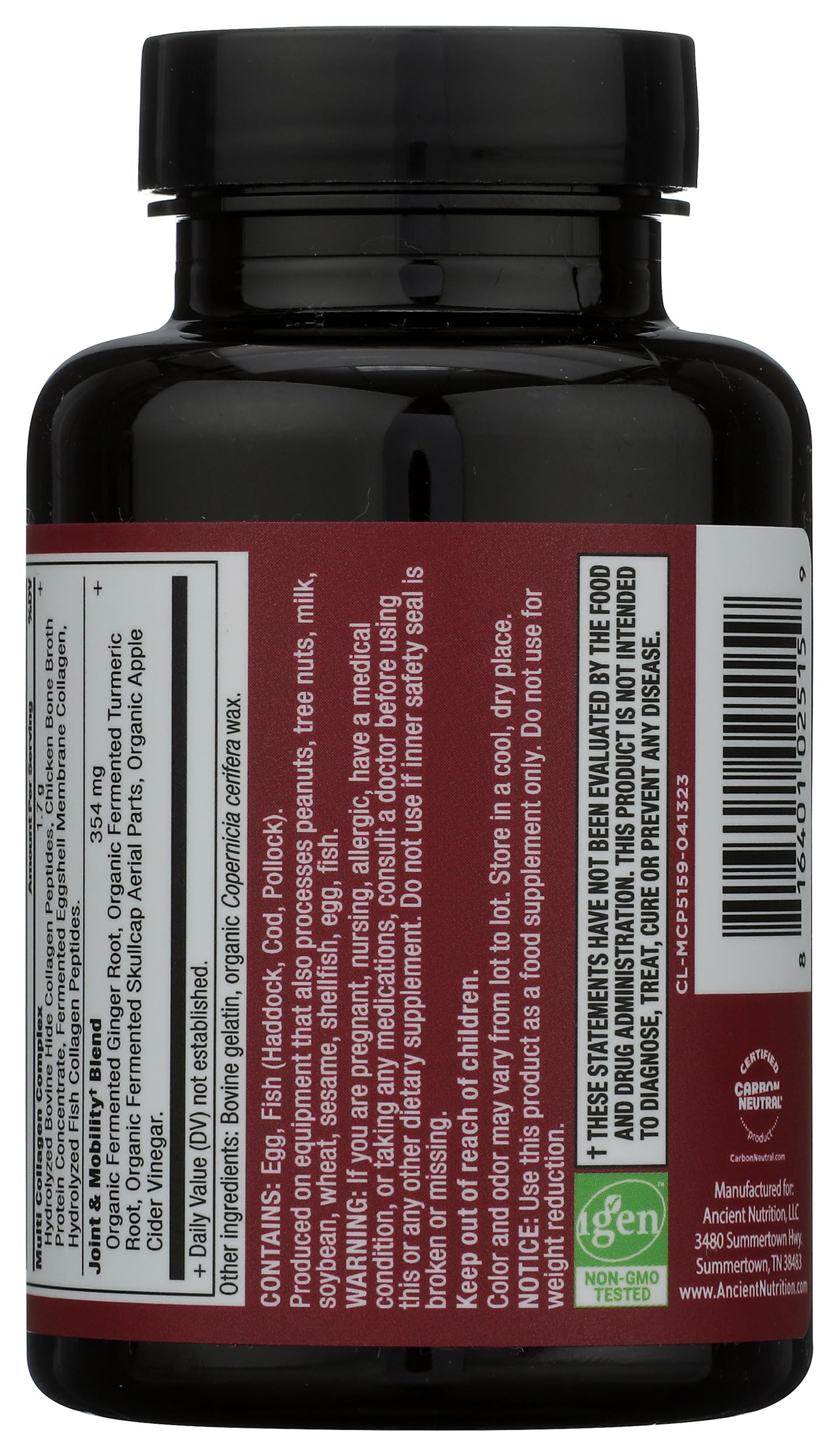 Ancient Nutrition Collagen Pills for Joint Support, Multi Collagen Capsules 45 Ct, Joint + Mobility, Supports Joints, Skin & Nails, Exercise Recovery, Paleo and Keto Friendly, Gluten Free Ancient NutritionBuy Supplements Australia
