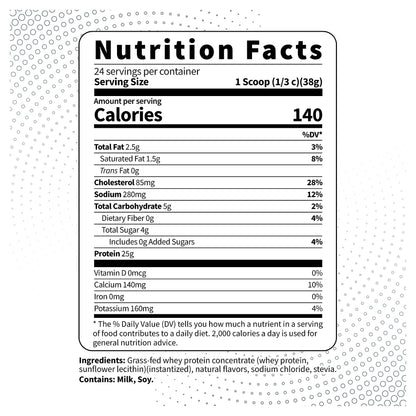 Type Zero Grass Fed Whey Protein Concentrate Powder (Vanilla, 2LBS) - Gluten Free Type ZeroBuy Supplements Australia