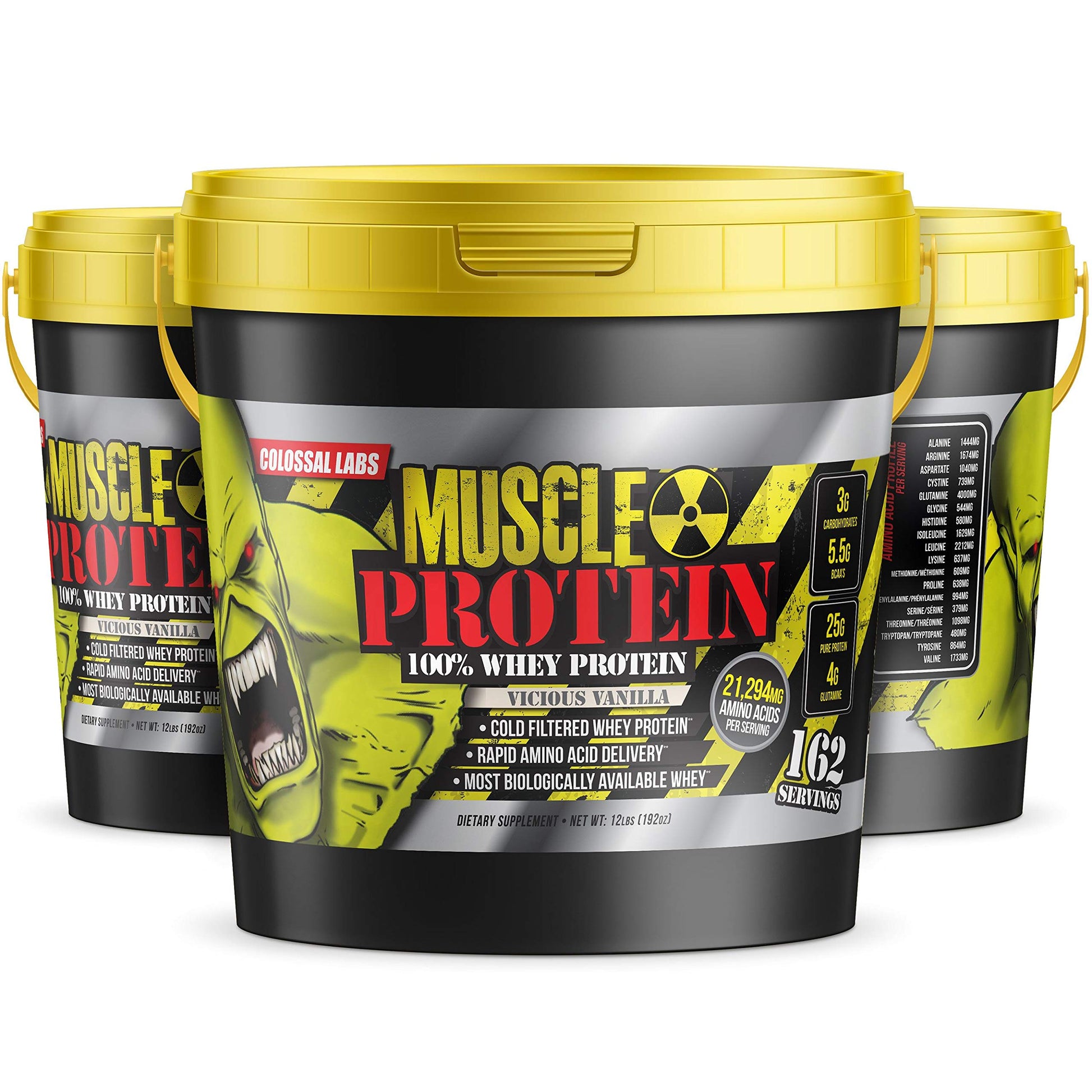 Colossal Labs Whey Protein Blend [12 Pounds/Pack of 1]–Vicious Vanilla, Cold Filtered COLOSSAL LABSBuy Supplements Australia