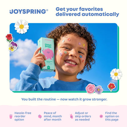 JoySpring Mood Magic for Kids – Natural Mood Support Pixie Sticks Candy with Saffron Extract, Magnesium Citrate & Vitamin D3